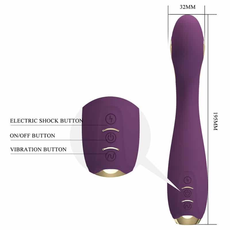 Pretty Love - Vibrador Hector Electroshock Por App Control Roxo - Image 4
