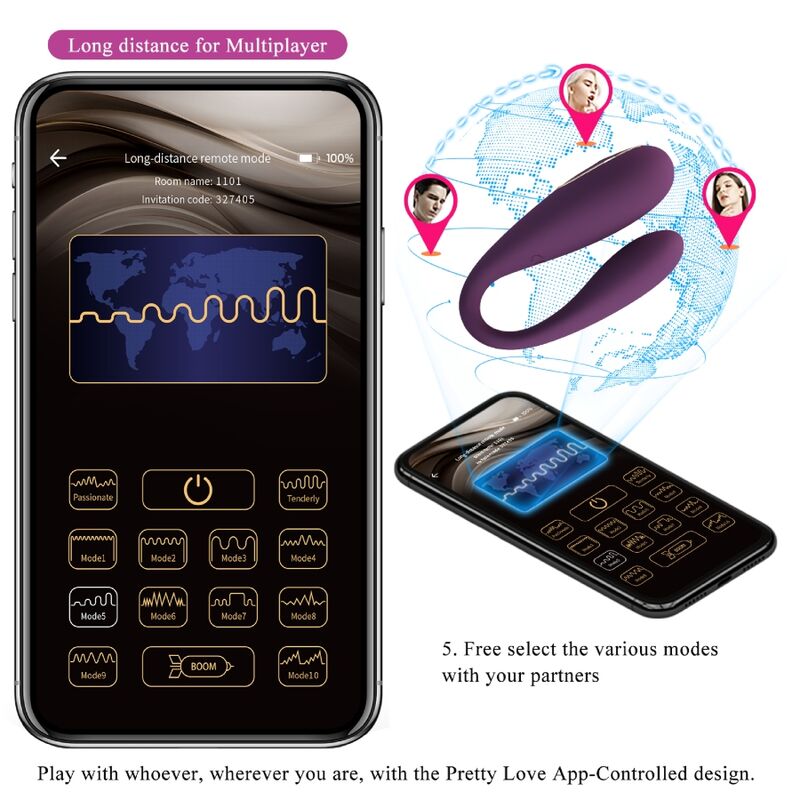 Pretty Love - Vibrador De Prazer Duplo Global Remoto De Agosto - Image 15