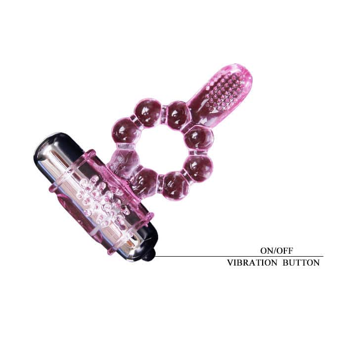 Baile - Anel De Silicone 10 Ritmos De Língua Com Vibrao Rosa - Image 9