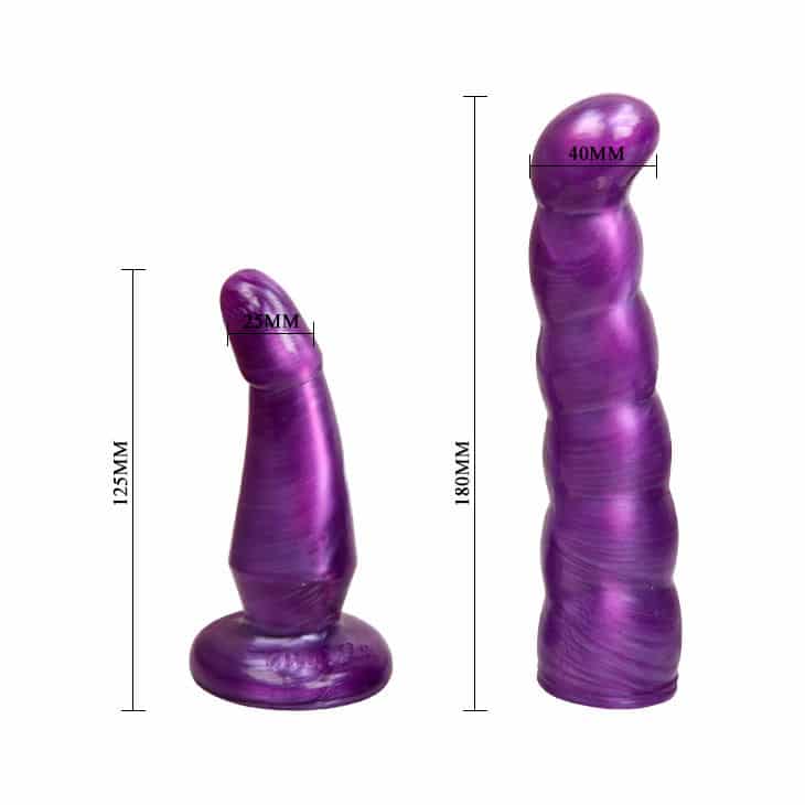 Baile - Arnês Anal E Vaginal Fêmea Lilac Gpoint 17 Cm - Image 7