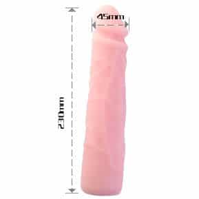 Baile - Dildo De Silicone Realístico Com Toque De Pele 23 Cm
