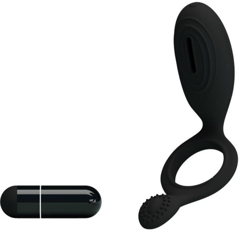 Pretty Love - Anel Vibrador Com Estimulador Ethel