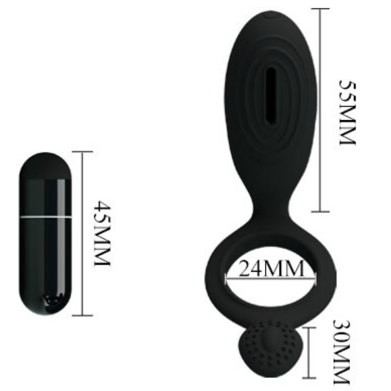 Pretty Love - Anel Vibrador Com Estimulador Ethel - Image 5
