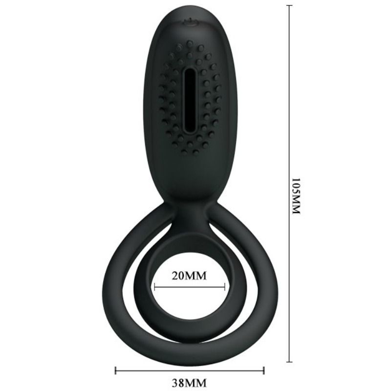 Pretty Love - Anel Vibrador Com Estimulador Esther - Image 5