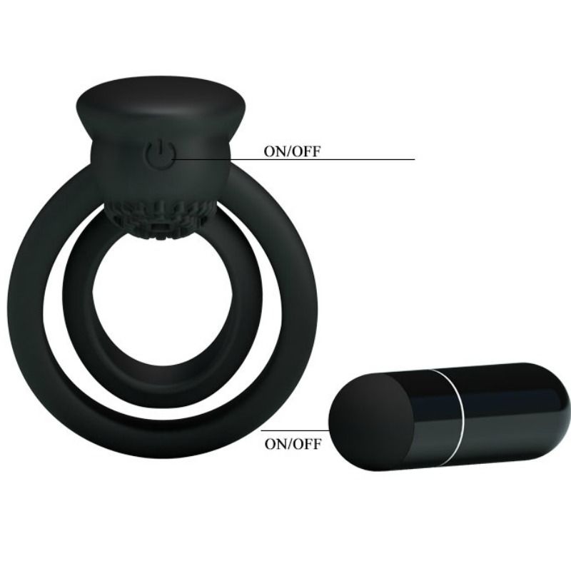 Pretty Love - Anel Vibrador Com Estimulador Esther - Image 6