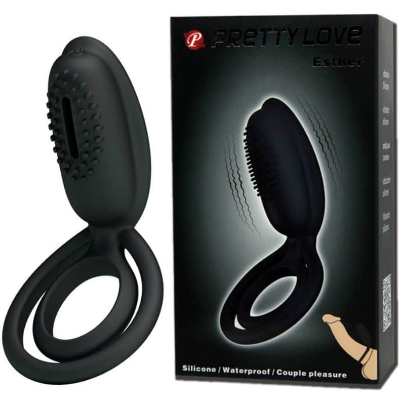 Pretty Love - Anel Vibrador Com Estimulador Esther - Image 9
