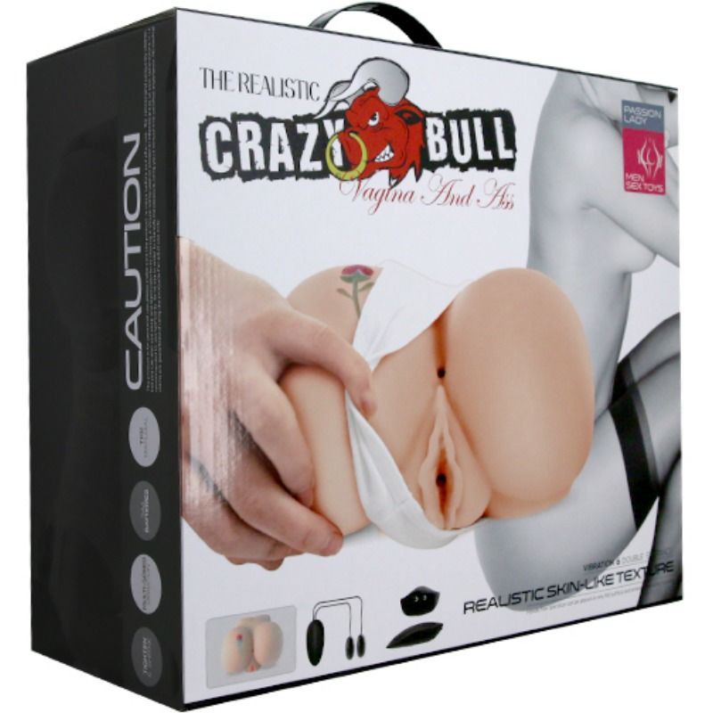 Crazy Bull - Vagina E Nus Com Tatuagem Realística Com Vibrao - Image 11