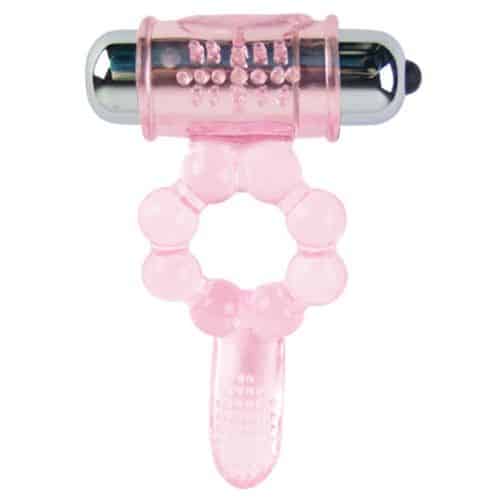 Baile - Anel De Silicone 10 Ritmos De Língua Com Vibrao Rosa - Image 2