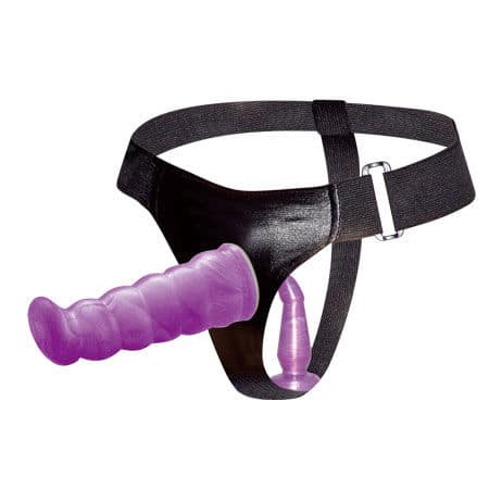 Baile - Arnês Anal E Vaginal Fêmea Lilac Gpoint 17 Cm - Image 3
