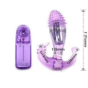 Baile - Estimulador Vaginal E Anal Lilac Com Vibrao