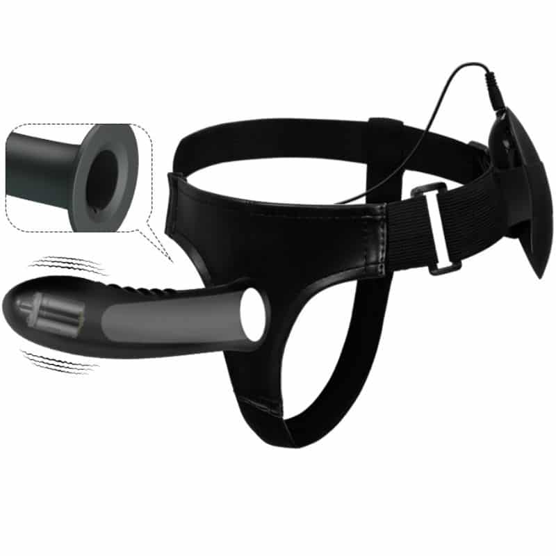 Pretty Love - Myron Strap On Com Vibrao E Dildo Oco - Image 6