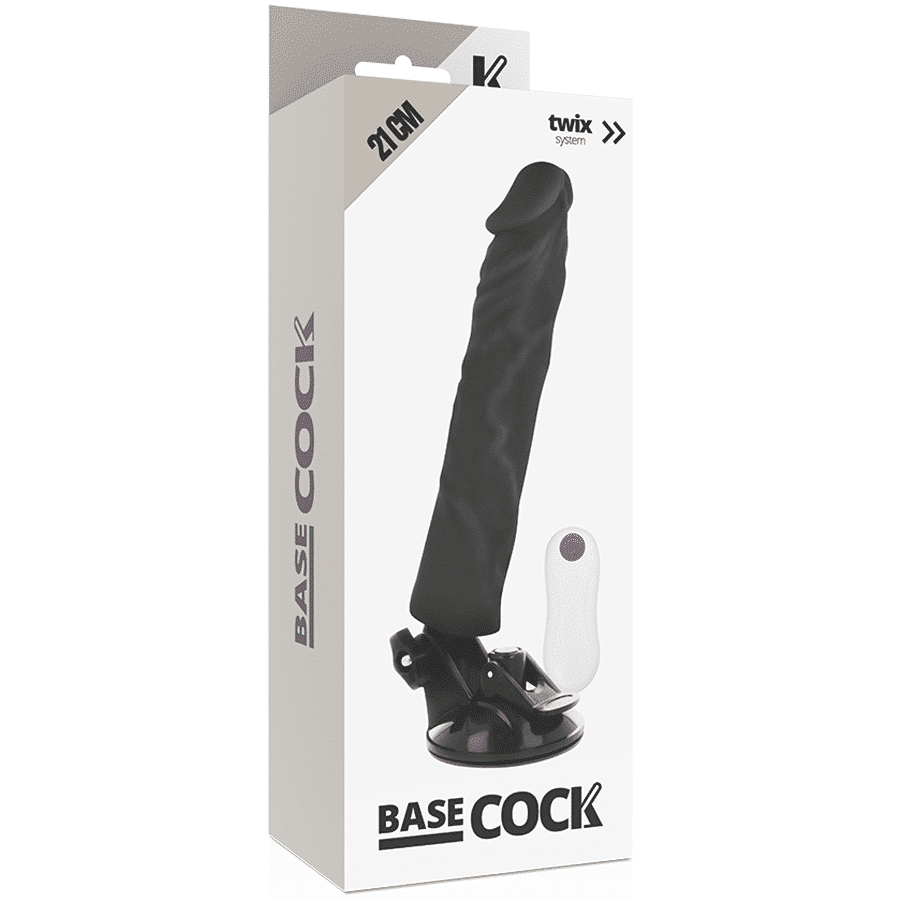 Basecock - Vibrador Realístico Controle Remoto Preto 21 Cm - Image 6