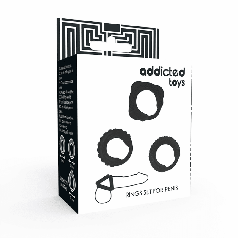 Addicted Toys - Conjunto De Anel C - Preto - Image 4