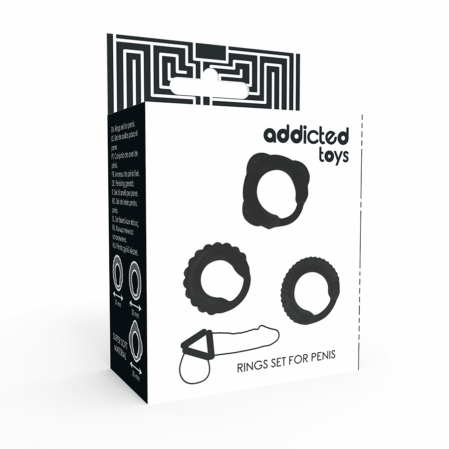 Addicted Toys - Conjunto De Anel C - Preto - Image 4