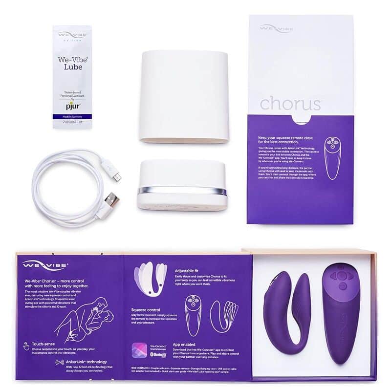 We-Vibe - Vibrador Chorus Para Casais Com Lilásc Squeeze Control - Image 2