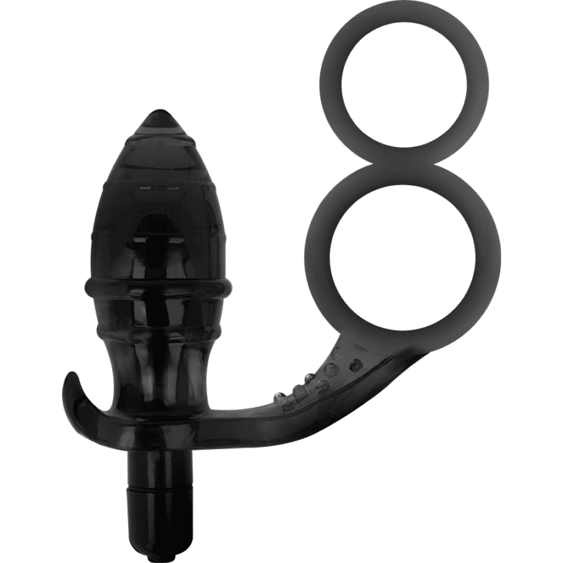 Addicted Toys - Plug Anal Com Anel Duplo Preto - Image 2
