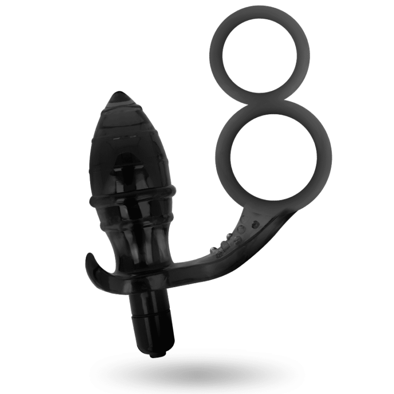 Addicted Toys - Plug Anal Com Anel Duplo Preto - Image 3