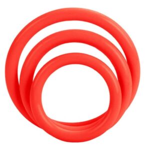 California Exotics - Conjunto De Tri-Anéis Vermelho
