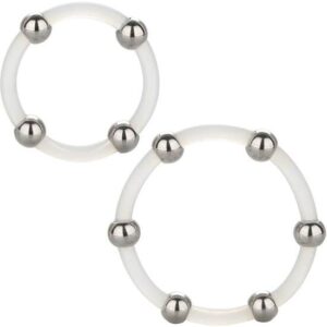 California Exotics - Conjunto De Anéis De Silicone Com Fresas De Ao