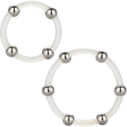 California Exotics - Conjunto De Anéis De Silicone Com Fresas De Ao