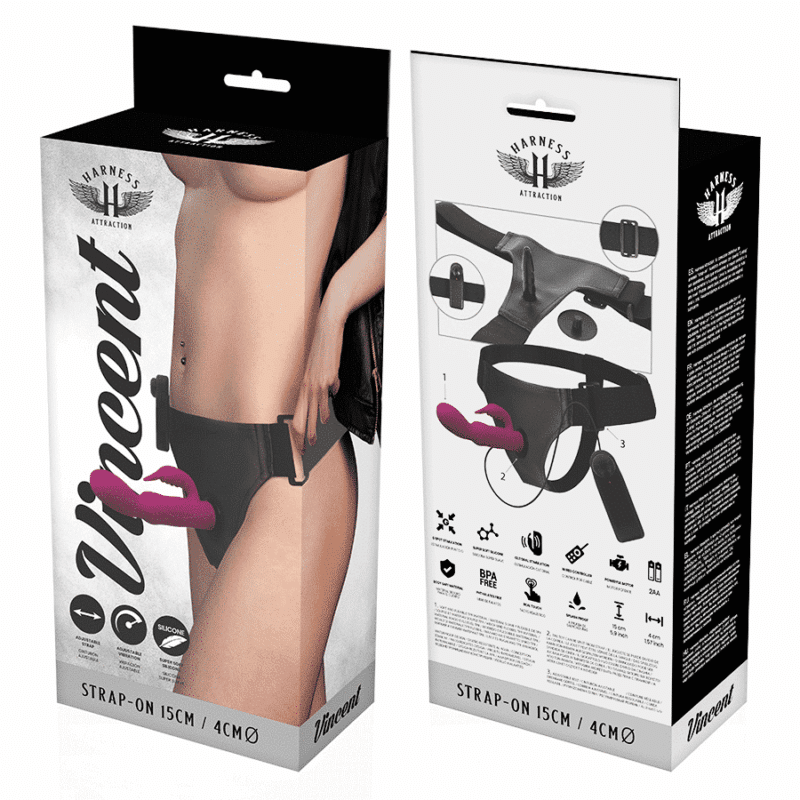 Harness Attraction - Rnes Vibrador Coelho Vincent 15 X 4cm - Image 7