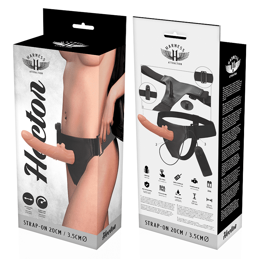 Harness Attraction - Rnes Vibrador Hector 20 X 3,5cm - Image 7