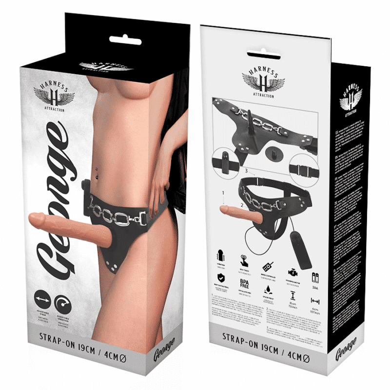 Harness Attraction - Rnes George Vibrador Realístico 19 X 4cm - Image 7