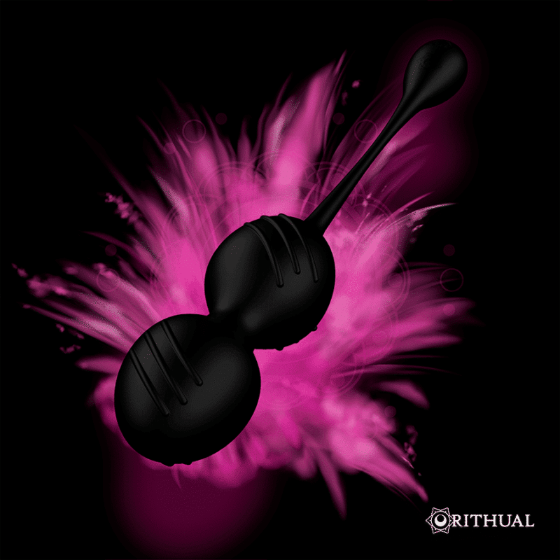 Rithual - Bolas De Kegel Vibratórias Recarregveis Nisha Pretas - Image 4