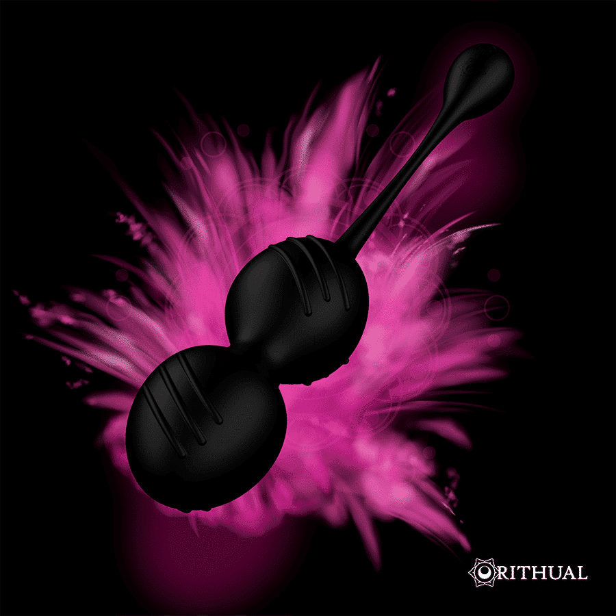 Rithual - Bolas De Kegel Vibratórias Recarregveis Nisha Pretas - Image 4
