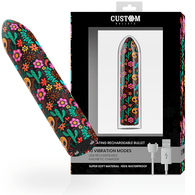 Custom Bullets - Balas Personalizadas Florais Recarregáveis Balas 10 Intensidades - Image 2