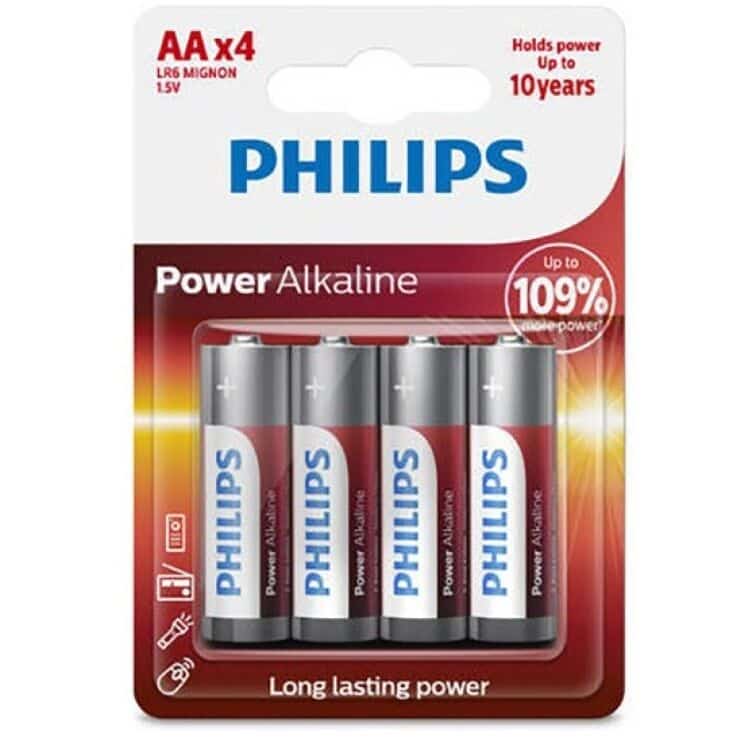Philips - Bateria Alcalina Da Philips Power Aa Lr6 * 4