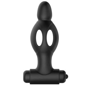 Mr Play - Plug Anal De Silicone Com Vibrao