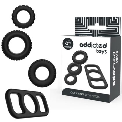 Addicted Toys - Conjunto De Anéis De Galo 4 Peas
