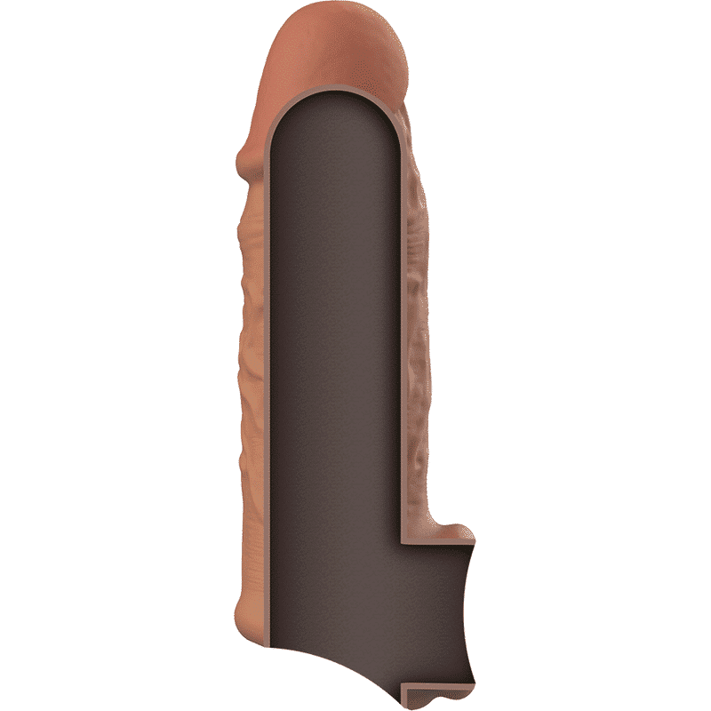 Virilxl - Extensão De Pênis De Silicone Líquido V7 Marrom - Image 4