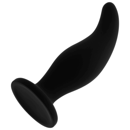 Ohmama - Plug Anal Curvo De Silicone Ponto P 12 Cm