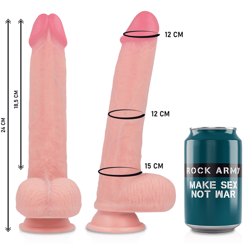 Rockarmy - Arn S + Dildo Silicone Líquido Premium Kingcobra 24 Cm -O- 4.77 Cm - Image 3