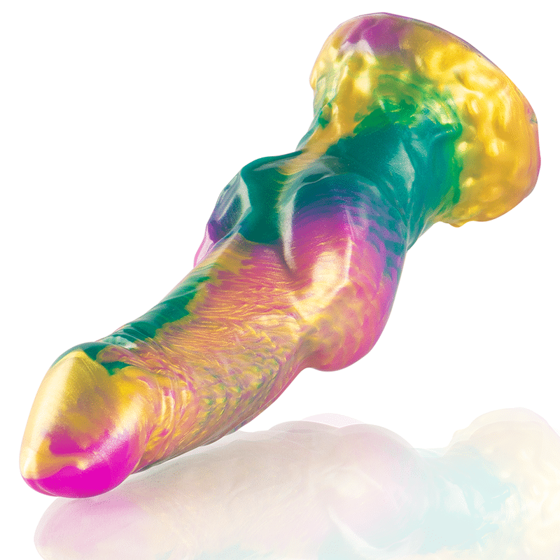Epic - Iris Dildo Com Testículos De Prazer Arco-Íris - Image 4