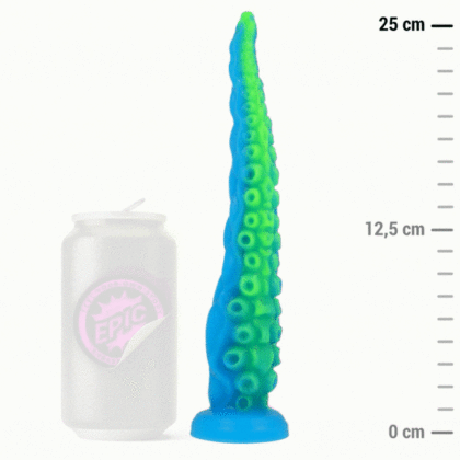 Epic - Scylla Fluorescente Tentculo Fino Dildo Tamanho Pequeno