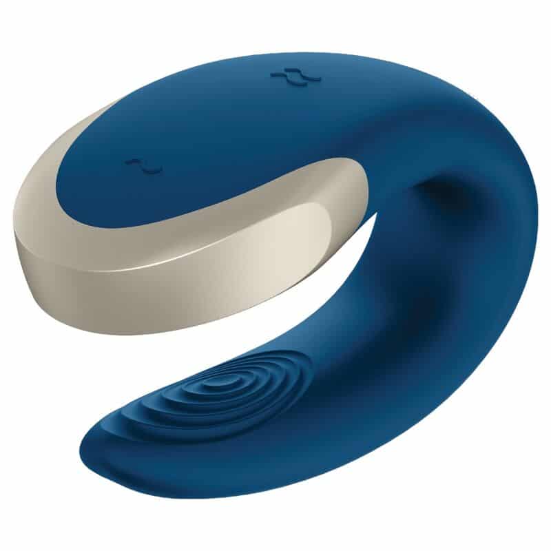 Satisfyer - Vibrador Double Love Luxury Partner Azul - Image 2