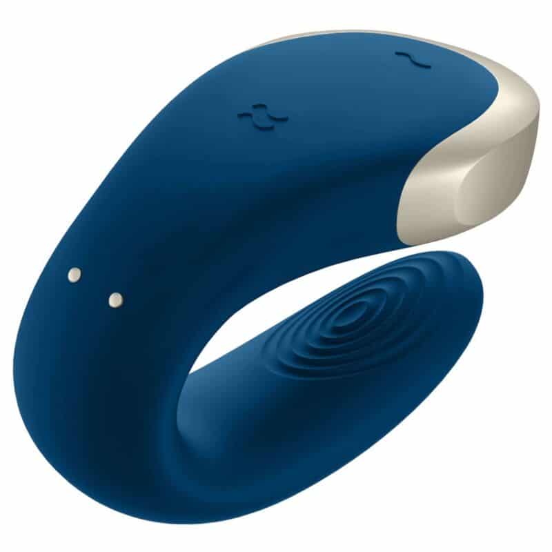 Satisfyer - Vibrador Double Love Luxury Partner Azul - Image 4