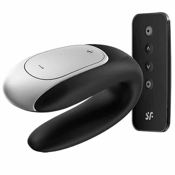 Satisfyer - Vibrador Double Fun Partner Preto - Image 2