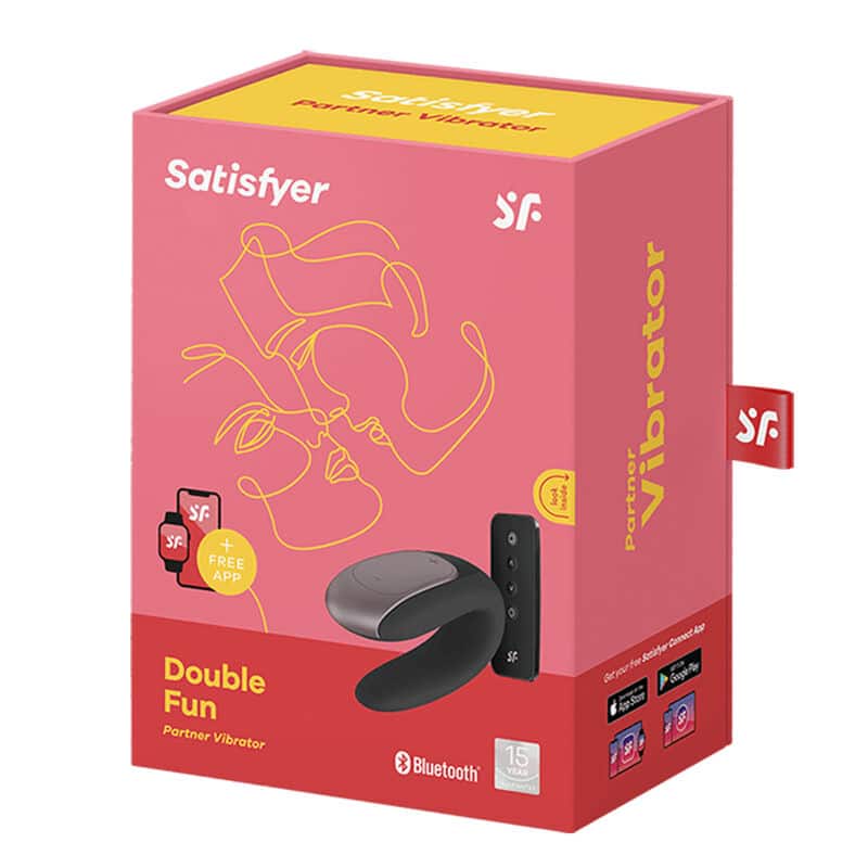 Satisfyer - Vibrador Double Fun Partner Preto - Image 9