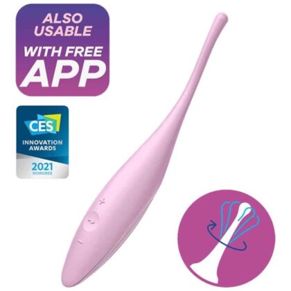 Satisfyer - Vibrador Twirling Joy Clit Tip Rosa