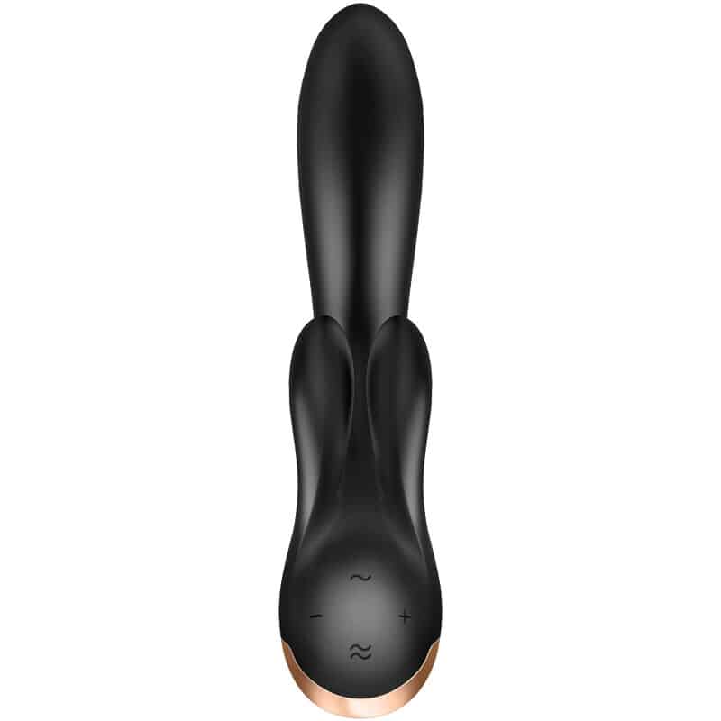 Satisfyer - Aplicativo Vibrador Double Flex Preto - Image 3
