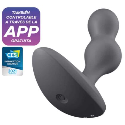Satisfyer - Aplicativo De Plugue Vibratório Deep Diver Cinza