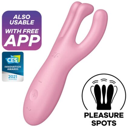 Satisfyer - App Vibrador Threesome 4 Rosa