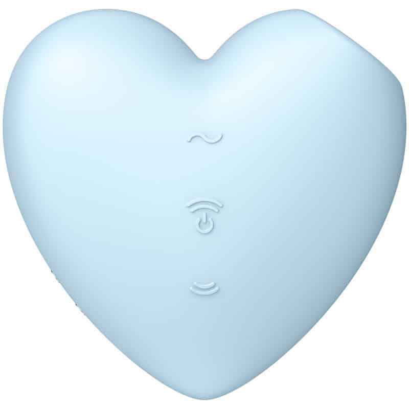 Satisfyer - Estimulador E Vibrador Cutie Heart Air Pulse Azul - Image 2