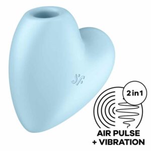 Satisfyer - Estimulador E Vibrador Cutie Heart Air Pulse Azul