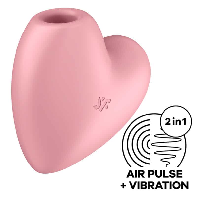 Satisfyer - Estimulador E Vibrador Cutie Heart Air Pulse Rosa