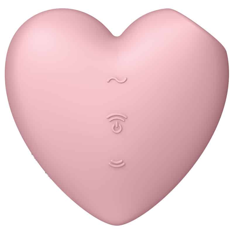 Satisfyer - Estimulador E Vibrador Cutie Heart Air Pulse Rosa - Image 2